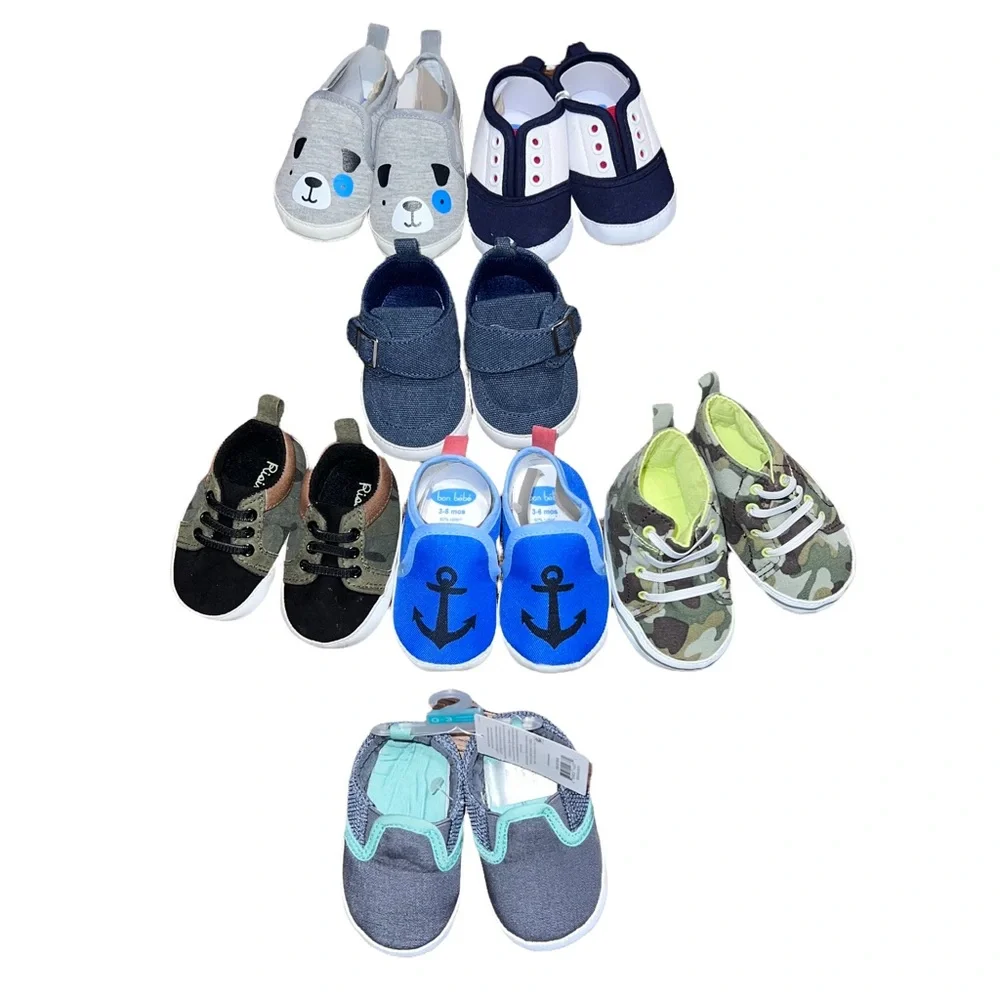Infant Baby Boy Lot of Shoe - 7 Pairs